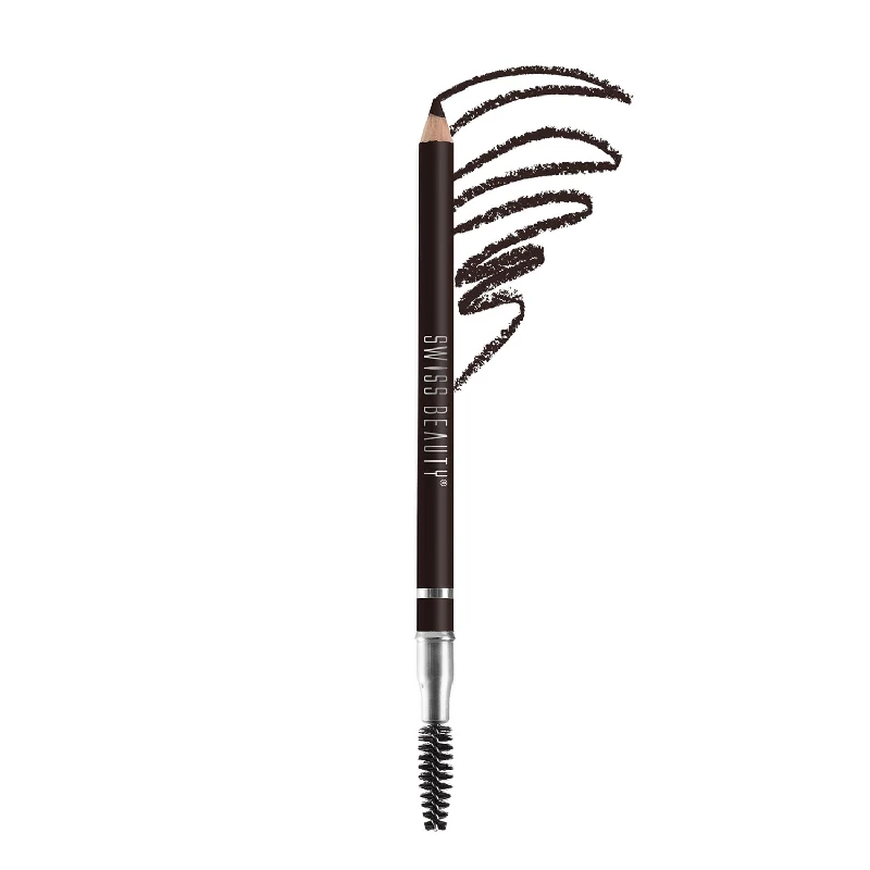 Swiss Beauty Eyebrow Definer Pencil With Spoolie-Chestnut, 1.5 g-1.webp